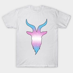 Galaxy Baphomet - Trans Pride T-Shirt